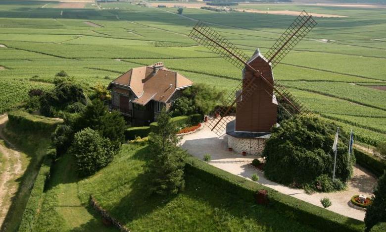 Mühle in Verzenay in der Champagne