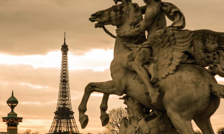Place de la Concorde und der Eiffelturm