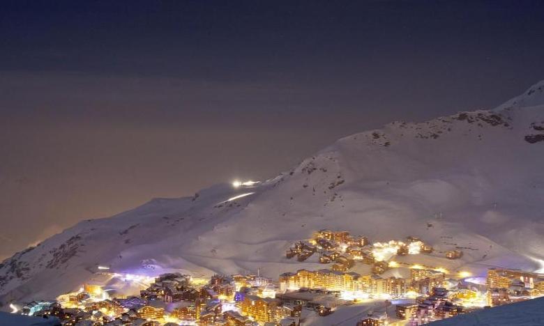 Val Thorens bei Nacht
