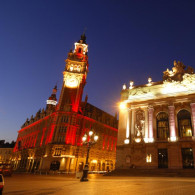 Lille- die Oper und der Turm des Börsenpalais